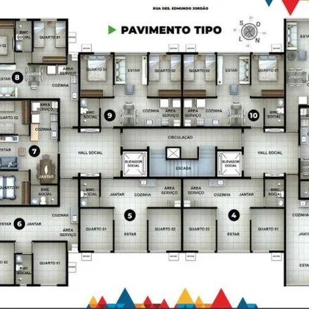 Buy this 2 bed apartment on Rua José Carvalheira 303 in Tamarineira, Recife -
