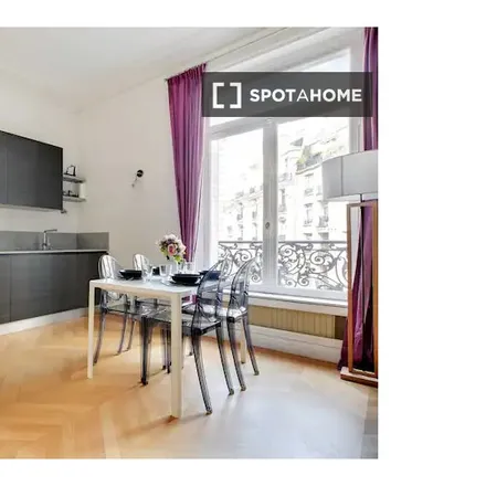 Rent this 1 bed apartment on 10 Rue Arsène Houssaye in 75008 Paris, France