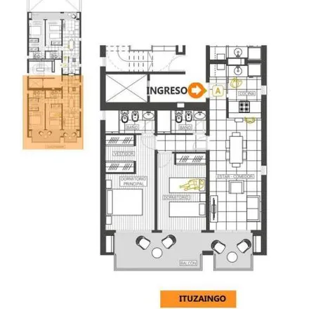 Buy this 2 bed apartment on Ituzaingó 1231 in Abasto, Rosario