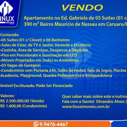 Image 1 - Rua Pastor Rubem Prado, Mauricio de Nassau, Caruaru - PE, 55014-706, Brazil - Apartment for sale