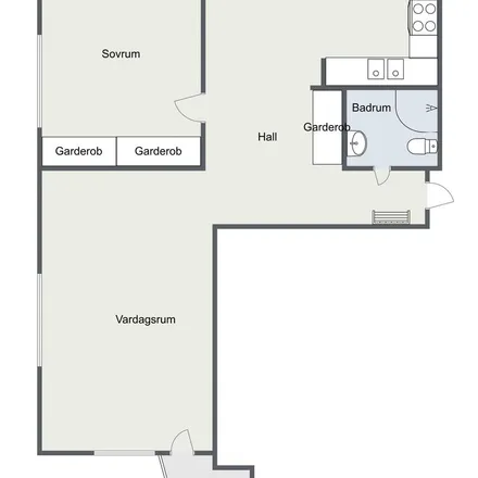 Rent this 2 bed apartment on Lagmansgatan 7B in 392 35 Kalmar, Sweden