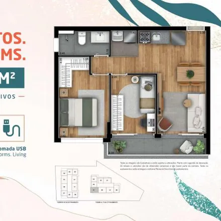 Buy this 2 bed apartment on Rua Governador Agamenon Magalhães 78 in Cristo Rei, Curitiba - PR