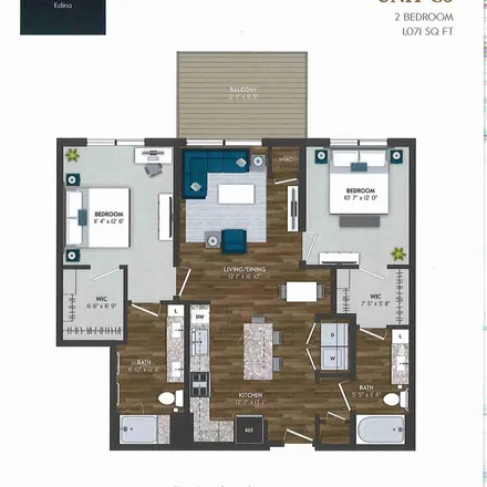 Rent this 2 bed apartment on Grandview District in Vernon Avenue, Edina