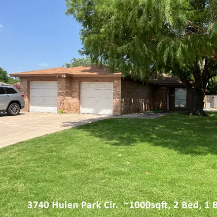 Rent this 2 bed house on 3740 Hulen Park Cir