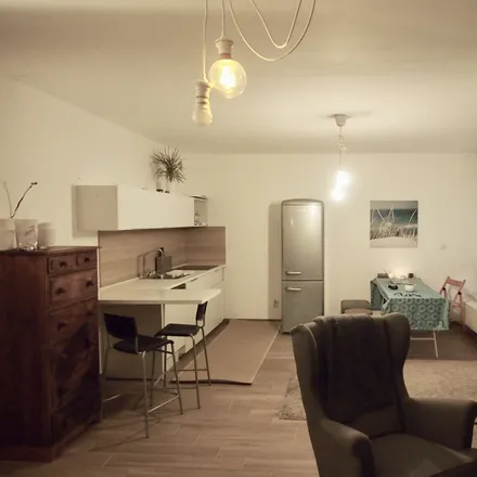 Rent this studio apartment on K Haltýři 689/18 in 181 00 Prague, Czechia