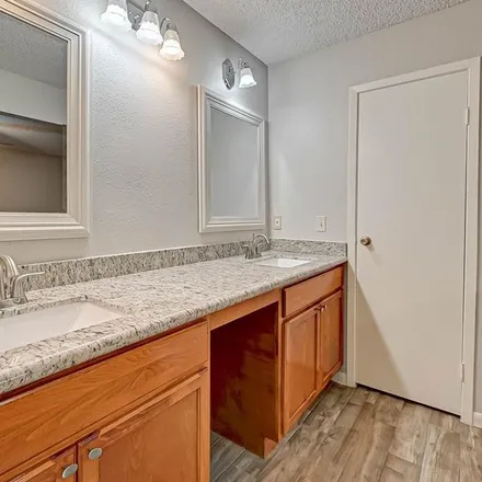 Rent this 3 bed apartment on 2181 Highland Hills Drive in Paynes, Sugar Land