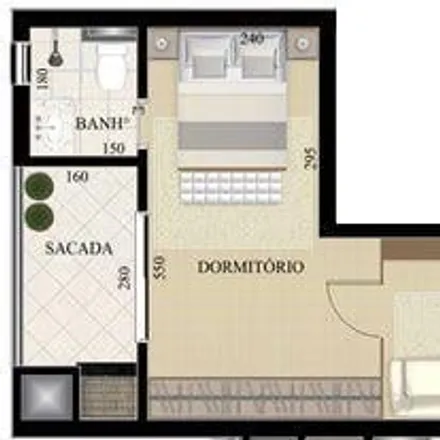 Buy this 1 bed apartment on Estacionamento Externo Zaffari in Rua Carlos Giesen, Exposição