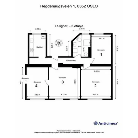 Image 5 - Hegdehaugsveien 1, 0352 Oslo, Norway - Apartment for rent