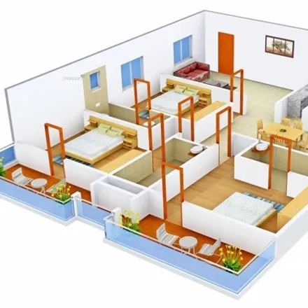Rent this 3 bed apartment on  in Hyderabad, Andhra Pradesh