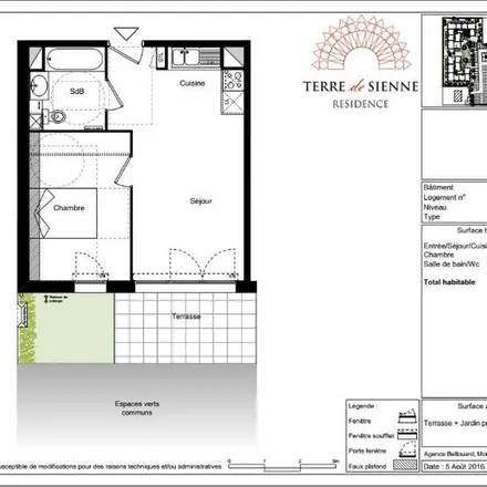 Rent this 2 bed apartment on 31 Avenue des Pyrénées in 31830 Plaisance-du-Touch, France