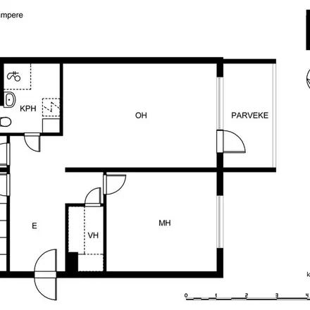Rent this 3 bed apartment on Marjastajankatu in 33721 Tampere, Finland