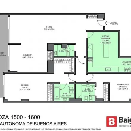 Buy this 2 bed apartment on Mendoza Parking in Mendoza, Belgrano