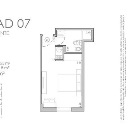 Buy this studio apartment on Avenida Raúl Scalabrini Ortiz 542 in Villa Crespo, C1414 DNS Buenos Aires