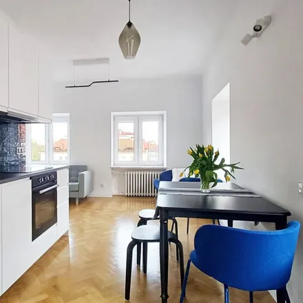 Rent this 2 bed apartment on Krzywopoboczna 1 in 00-307 Warsaw, Poland