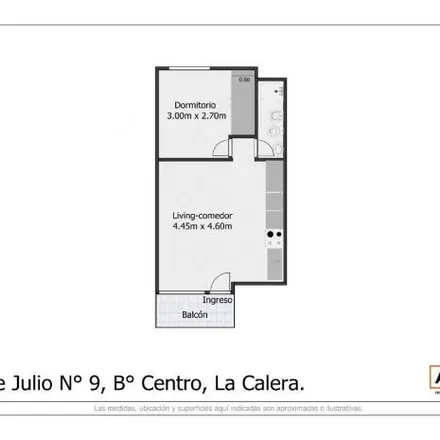 Buy this 1 bed apartment on 9 de Julio in Centro, La Calera