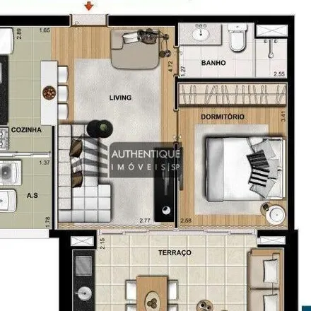 Buy this 1 bed apartment on Rua Jaceru in Brooklin Novo, São Paulo - SP