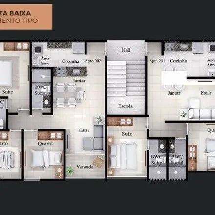 Buy this 2 bed apartment on Rua Bancário Antônio Severino da Silva in Bancários, João Pessoa - PB