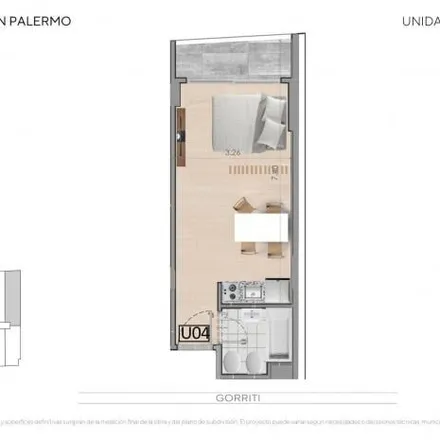 Buy this studio apartment on Gorriti 6070 in Palermo, C1414 COV Buenos Aires