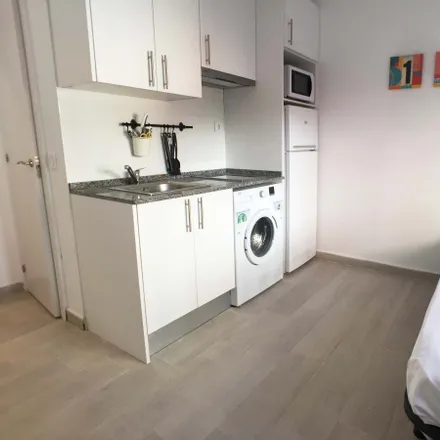 Rent this studio apartment on Calle de Rodrigo Uhagón in 28026 Madrid, Spain