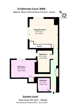 Image 2 - St Edmund's Court, 13-18 St Edmund's Terrace, Primrose Hill, London, NW8 7QP, United Kingdom - Apartment for rent