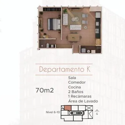 Buy this 1 bed apartment on Avenida México in Arcos Vallarta, 44130 Guadalajara