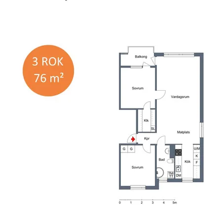 Image 4 - Solvarvsgatan, 507 41 Borås, Sweden - Apartment for rent