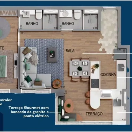 Buy this 2 bed apartment on Rua Rondônia in Aldeia, Barueri - SP