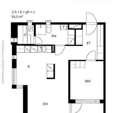 Rent this 1 bed apartment on Kingelininkatu 6 in 20700 Turku, Finland