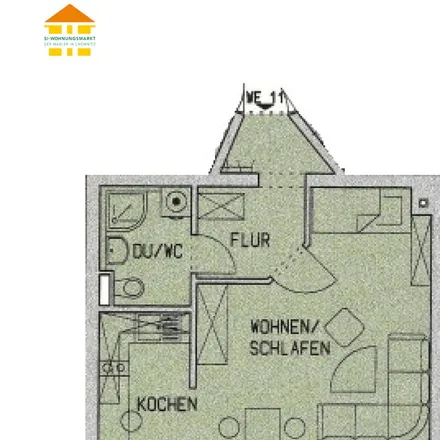 Rent this 1 bed apartment on Zeißstraße 19 in 09131 Chemnitz, Germany