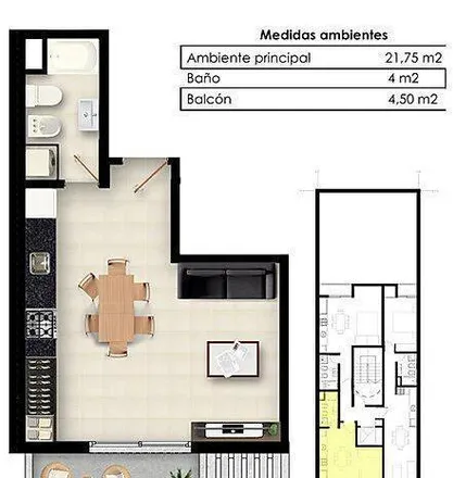 Buy this studio apartment on Santa Fe 3326 in Luis Agote, Rosario