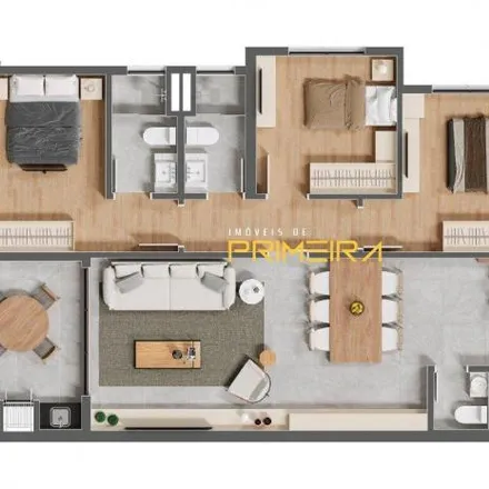 Buy this 3 bed apartment on Rua Carlos de Campos 943 in Boa Vista, Curitiba - PR