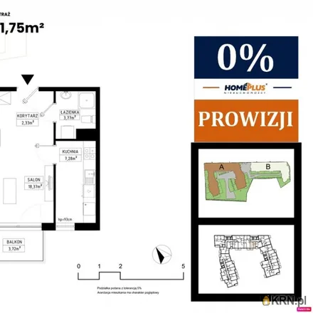 Buy this 1 bed apartment on Prymasa Stefana Wyszyńskiego in 44-100 Gliwice, Poland