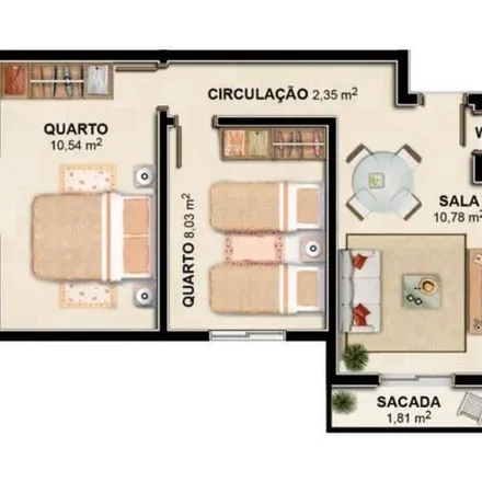 Buy this 2 bed apartment on unnamed road in Vista Alegre, São Gonçalo - RJ
