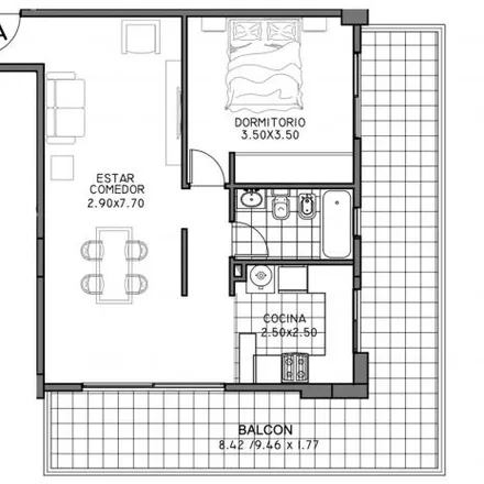 Buy this 1 bed apartment on 410 - Benito Lynch 2753 in Partido de Tres de Febrero, B1674 ATA Sáenz Peña