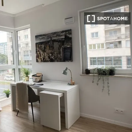 Rent this studio apartment on Zygmunta Modzelewskiego 15 in 02-678 Warsaw, Poland