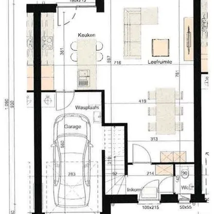 Rent this 3 bed apartment on Staakmolenstraat 8 in 8793 Waregem, Belgium