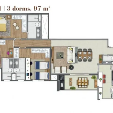 Rent this 3 bed apartment on Edificio Comercial in Avenida Copacabana 325, 18 do Forte
