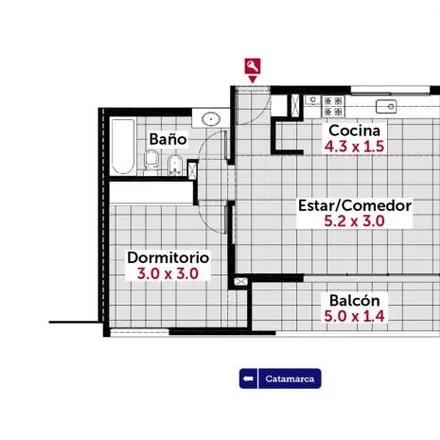 Buy this 1 bed apartment on Catamarca 3674 in Luis Agote, Rosario