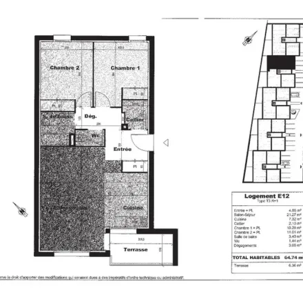 Rent this 3 bed apartment on 3 Rue des Maçons in 94310 Orly, France