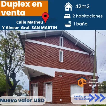 Buy this 2 bed duplex on 56 - Domingo Matheu 3700 in Partido de General San Martín, B1650 BSB General San Martín