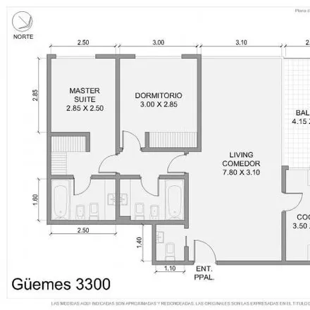 Buy this 2 bed apartment on Güemes 3367 in Palermo, C1425 DEP Buenos Aires