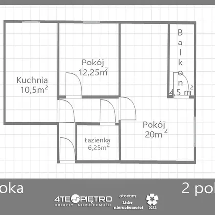 Rent this 2 bed apartment on Uniwersytet Przyrodniczy in Henryka Raabego, 20-033 Lublin