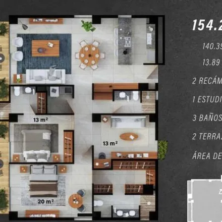 Buy this 2 bed apartment on Avenida General Eulogio Parra 2979 in Prados Providencia, 45055 Guadalajara
