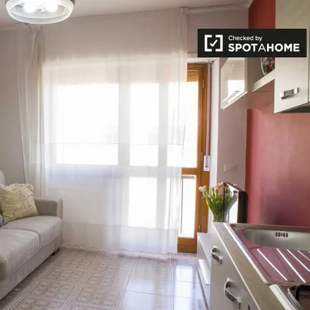 Rent this 1 bed apartment on Food and drinks in Via Alessio Baldovinetti, 00142 Rome RM