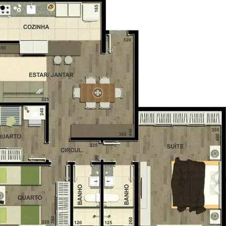 Buy this 3 bed apartment on Rua Professor Ulisses Vieira 610 in Portão, Curitiba - PR