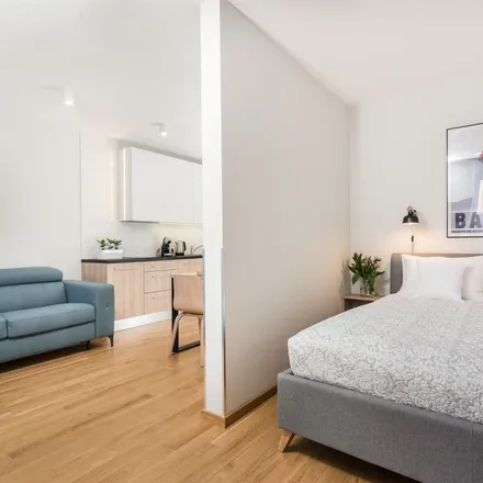 Rent this 1 bed apartment on Ślusarska 9 in 30-710 Krakow, Poland