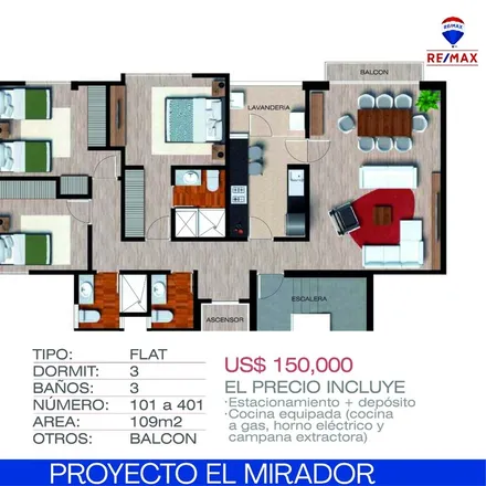 Buy this 3 bed apartment on Estadio Ulises Torres Montes Revilla in Avenida Progreso, Francisco Bolognesi