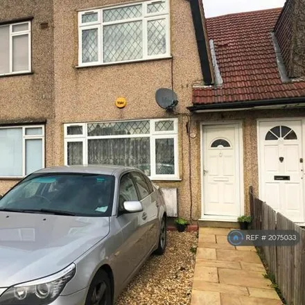 Rent this 3 bed townhouse on 69 Saunton Avenue in London, UB3 5HG