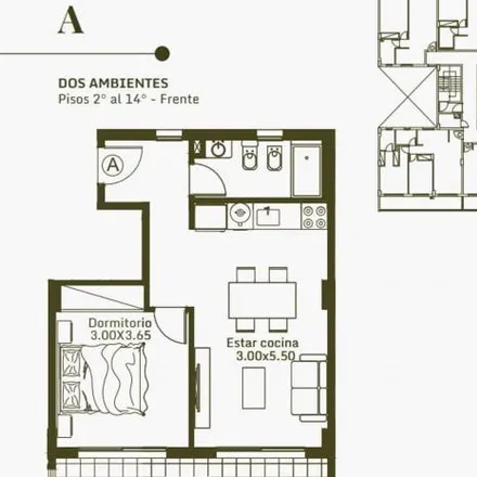 Buy this 1 bed apartment on UNTREF - Sede Caseros II in 602 - Valentín Gómez 4752, Villa Alianza