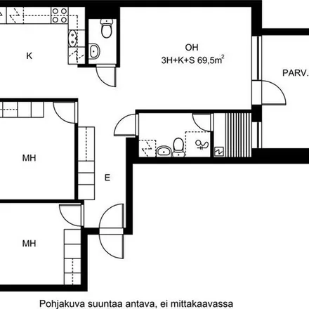 Rent this 3 bed apartment on Laamannintie 3 in 90650 Oulu, Finland